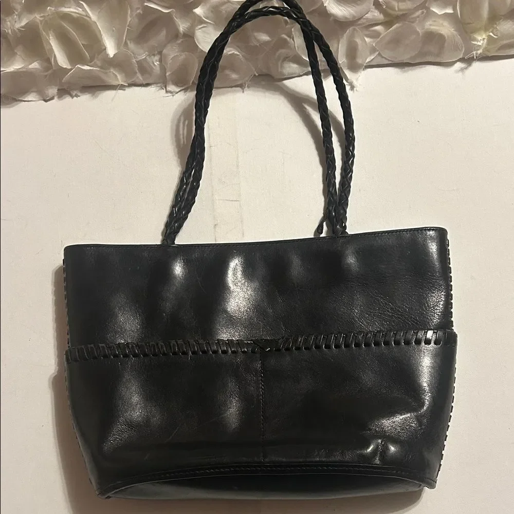 Kenneth Cole New York Black Leather Tote